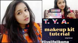 tya makeup kit review tutorial how