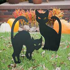 Silhouette Cat Yard Signs