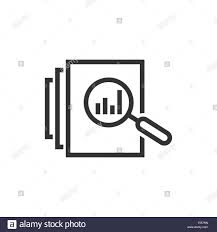 Audit Document Icon In Flat Style Result Report Vector