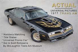 Complete basic car included (engine bay, interior and exterior lights, under dash harness, starter and ignition circuits, instrumentation, etc) original factory wire colors including tracers when applicable large size, clear text, easy to read. 1977 Pontiac Firebird Trans Am Smokey And The Bandit Promo