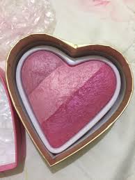 baked blusher blushing heart
