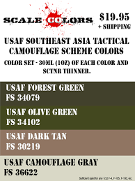 Sc982 Usaf Vietnam Paint Set 4 Colors