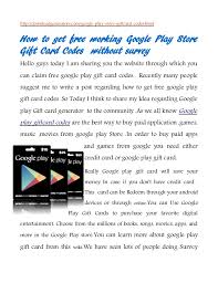 Complete them and get a reward. How To Get Google Play Gift Card Codes Android Play Store