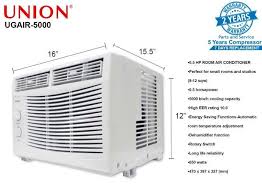 size of aircon window type clearance