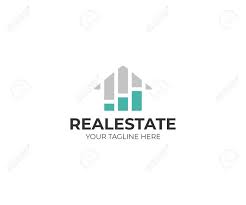 Housing Market Logo Template Real Estate Stock Market Vector