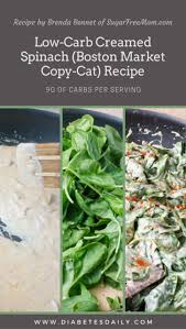 low carb creamed spinach boston market