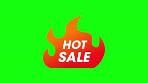 Hot Text Icon Green Screen Free