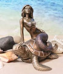 Sea Turtle Statue Nautical Sirens