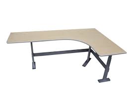 Instead of an electric motor system to adjust its height, this desk uses a mechanical spring system that you have to adjust the tension of in order best: 57 X 93 Maple Series 7 Electric Height Adjustable Left Hand Desks By Steelcase Adjustable Height Desk Height Adjustable Used Office Furniture