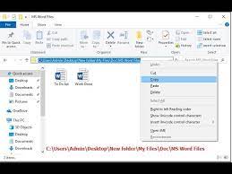 windows 7 cut copy and paste folders