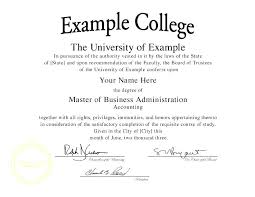 Degree Certificate Template College Graduation Gift Sample