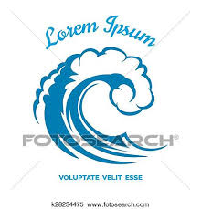 Sea Wave Logo Template Clipart K28234475 Fotosearch
