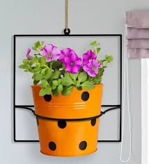 Metal Wall Mount Square Flower Pot Stand
