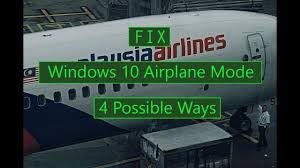 turn off windows 10 airplane mode