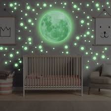 Full Moon And Star Wall Sticker Bedroom