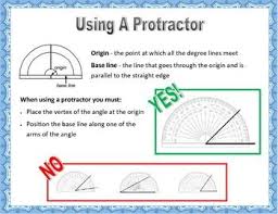 Using A Protractor Anchor Chart Protractor Anchor Charts