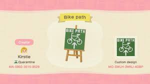 Take your friends along for the ride with animal crossing: Bike Path Animal Crossing New Horizons Custom Design Nook S Island