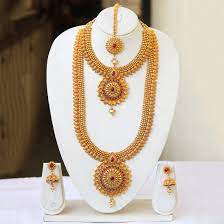 south indian bridal jewellery set in