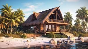 Tropical Wooden Beach House