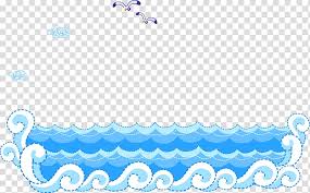 Ocean Wave Illustration Animation Blue Sea Wave