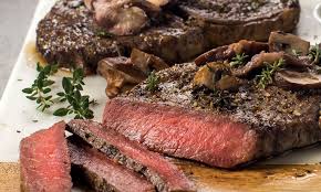pellet grill ribeye steak
