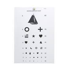 Kindergarten Eye Chart 10 Distance Eye Cards Eye