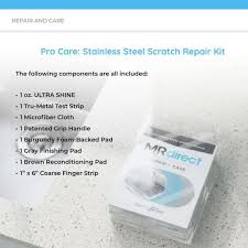 Stainless steel is a common material found all over our modern kitchens. Pro Care Stainless Steel Scratch Repair Kit Ssrk The Home Depot