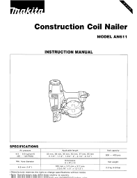 makita an611 instruction manual pdf