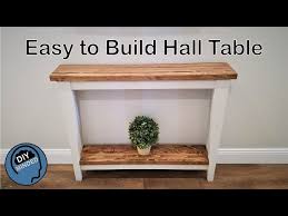 easy to build hall table sofa table