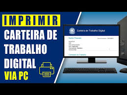 como imprimir carteira de trabalho