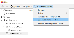 Continue reading to learn how to import data from other browser and from files on your computer, including alternative ways to transfer data between vivaldi browsers. Export Firefox Bookmarks To An Html File To Back Up Or Transfer Bookmarks Firefox Help