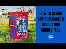Graduation Garden Flag Design Using