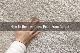 how to remove paint from carpet ready