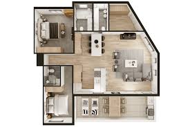 3d floor plan for small house
