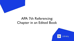 apa 7th referencing chapter in an