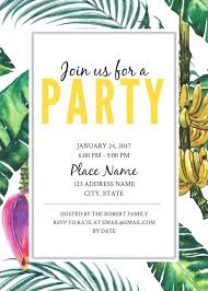 Free Party Invitations Template Guluca