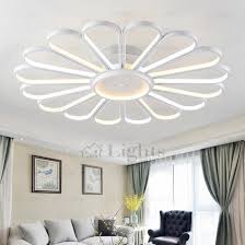 Creative Fan Shaped Led Ceiling Light Fixtures For Bedroom