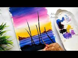 Beginner Painting Scenery Paintings