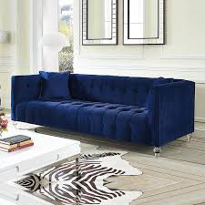 Blue Velvet Sofa Sofa Furniture