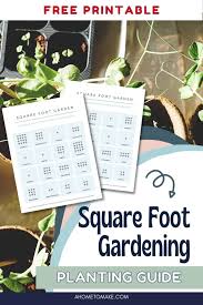 square foot garden planting guide