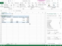 sorting pivot table data in excel 2019