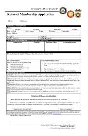 Rotaract Club Of Uno R Membership Application Form