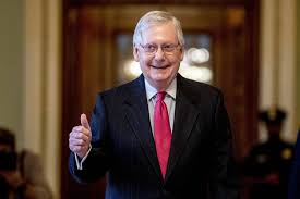 Senate gop leader mitch mcconnell is proposing delaying former donald trump's impeachment trial until february so the former president's new legal team will have time to prepare his defense. Mitch Mcconnell Wins Gop Nomination In Bid For 7th Term