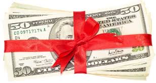 who pays the tax on a cash gift