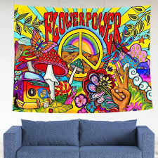 Hippie Tapestry Groovy Wall Tapestry