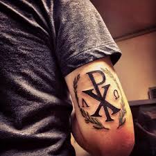 Although the representation is fairly basic, resembling the letter p overlaid with the word x, it has a spiritual connotation and is intimately associated with christianity. 35 Inspiring Religious Tattoos Cuded
