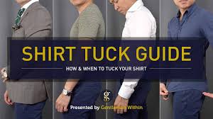 to tuck in your shirt keep it tucked