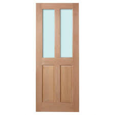 oak 4 panel custom size doors with