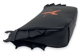 faux leather halloween bat makeup bag