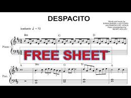 ℗ 2017 umg recordings, inc. Luis Fonsi Despacito Easy Piano Sheet Music Youtube Easy Piano Sheet Music Easy Piano Sheet Music